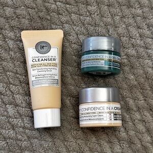 NEW IT Cosmetics Skincare Set  Cleanser and Moisturizers Travel Set
